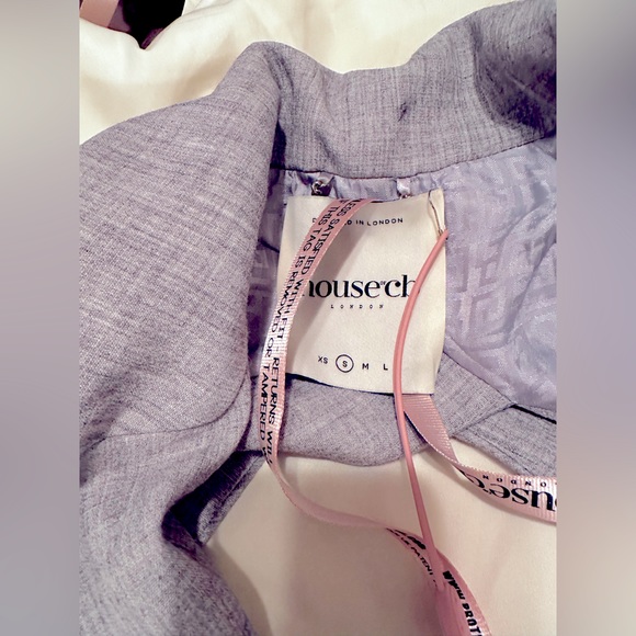 House of CB Roseau Grey Open Back Tailored Jacket - Picture 5 of 6